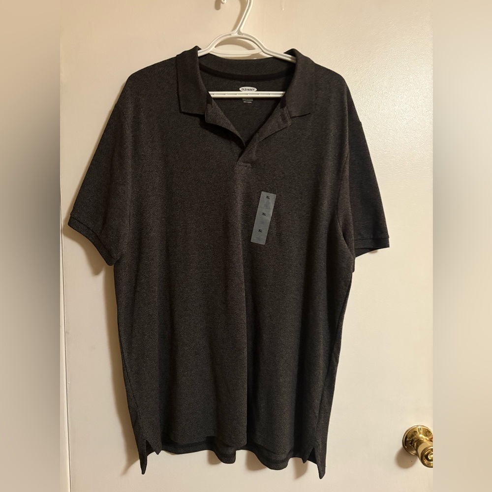 Old navy Men's Polo Shirt charcoal size XL brand new 58% cotton